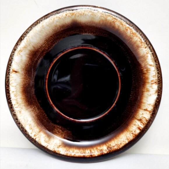 Vintage Collectible Pfaltzgraff Gourmet Brown Drip Glaze Saucer 6" Plate - Picture 3 of 6